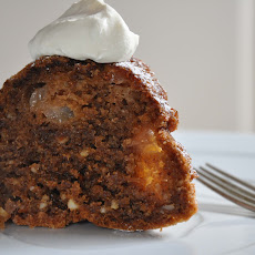 Pear and Almond Cake with Spikey Cream