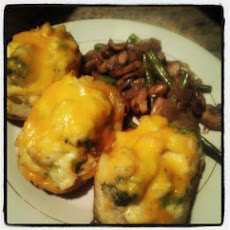 Chicken N' Broccoli Twice Baked Potatoes