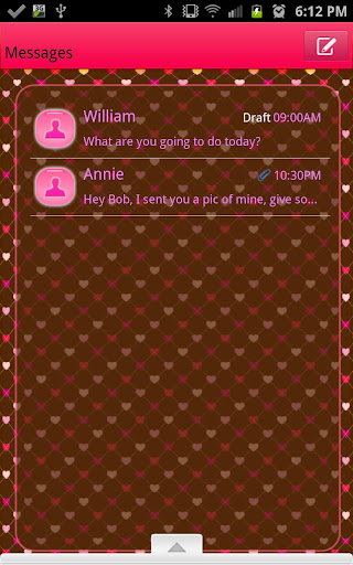 GO SMS - Hearts Eternity