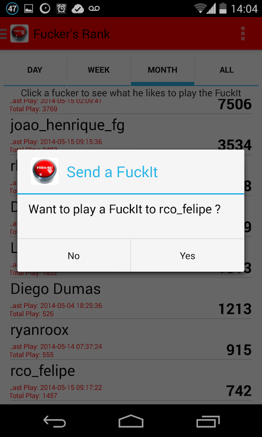 FuckIt — приложение на Android