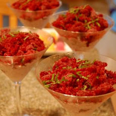 Raspberry-champagne Granita