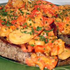 Easy Greek-seasoned Steak With Mushrooms & Tomatoes