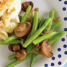 Sauteed Green Beans and Mushrooms