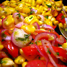 Fresh Corn Salad With Honey Lime Vinaigrette