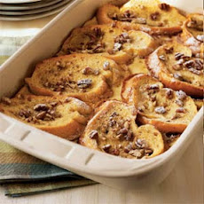 Strawberry-Filled French Toast with Caramel and Pecans