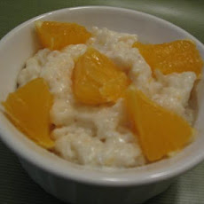 Rice Pudding With Vanilla Bean, Orange and Rum