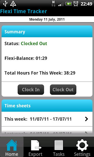 Flexi Time Tracker Lite