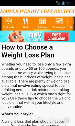 Simple Weight Loss Recipes