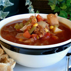Aunt Gin's Vegetable Soup (Crock Pot)