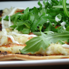 Crispy Crab Pizza With Rocket Salad Topping