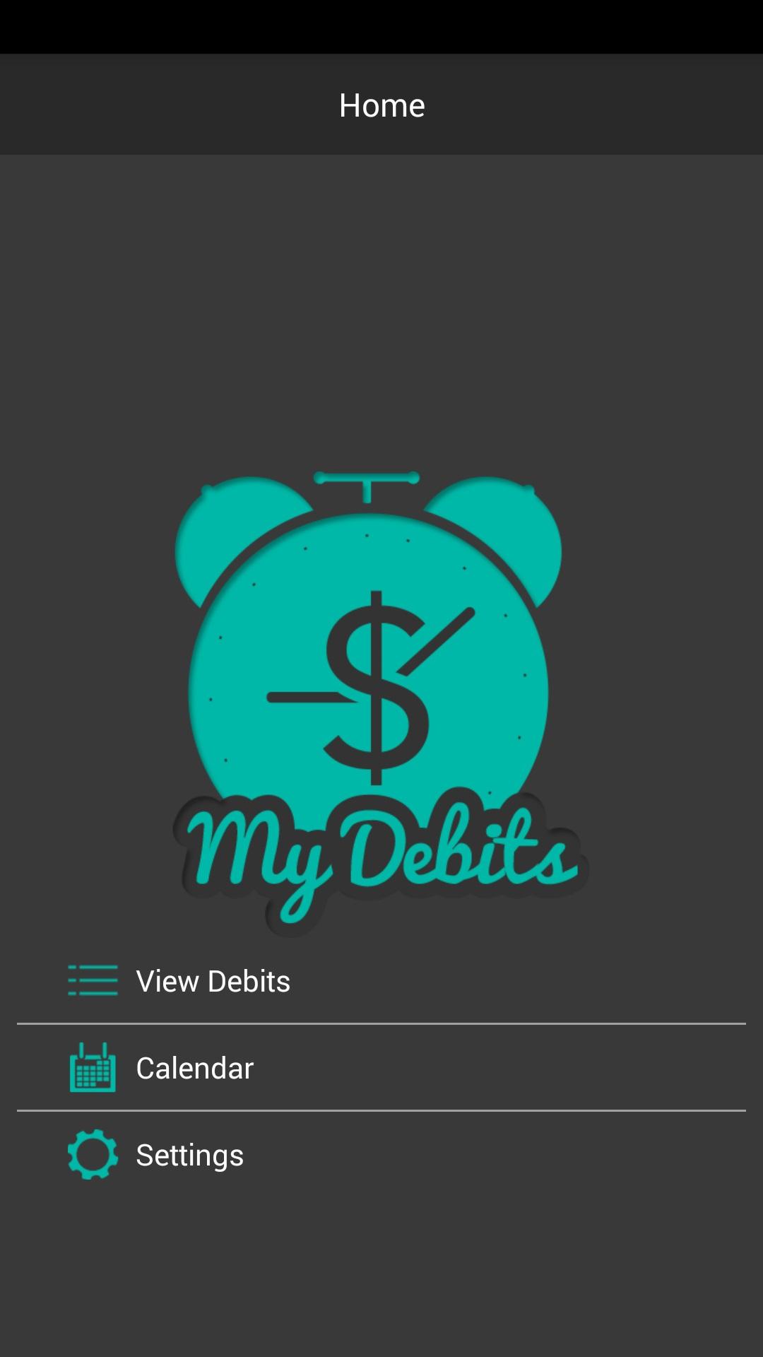 Android application My Debits Premium screenshort
