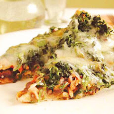 Mexican Black Bean and Spinach Pizza