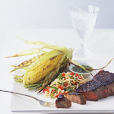 Grilled New York Strip Steak with Salsa Verde