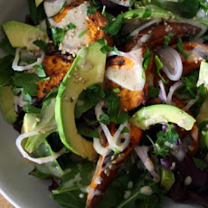 Avocado & Roasted Sweet Potato Salad.