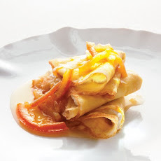 Ricotta-Filled Crepes with Tangerine and Lemon Marmalade