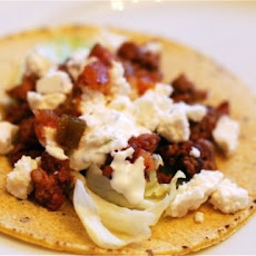 Spicy Chorizo Tacos