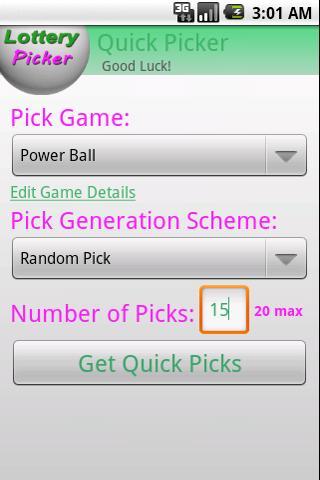 Lottery Picker Ad Free