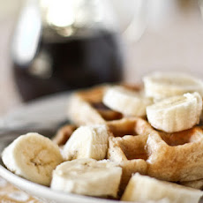 Banana Bread Yeasted Waffles