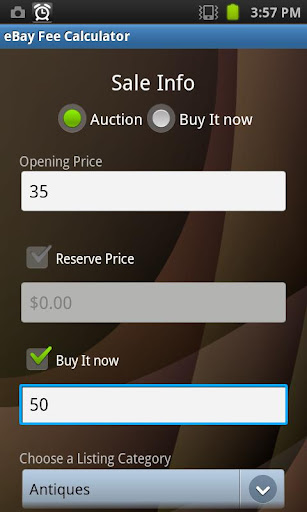 ebay-fee-calculator for android screenshot