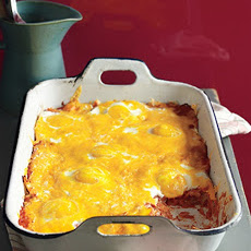 Baked Eggs and Tortillas In Creamy Tomato Sauce