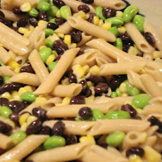 Edamame Pasta Salad With Tahini Dressing