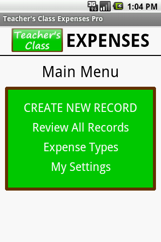 Teacher's Class EXPENSES FREE