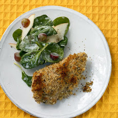 Buttermilk Baked Chicken with Spinach Salad