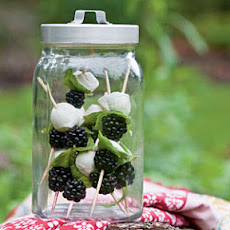 Fruit, Cheese, and Herb Skewers
