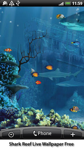 【免費個人化App】Shark Reef Live Wallpaper Free-APP點子