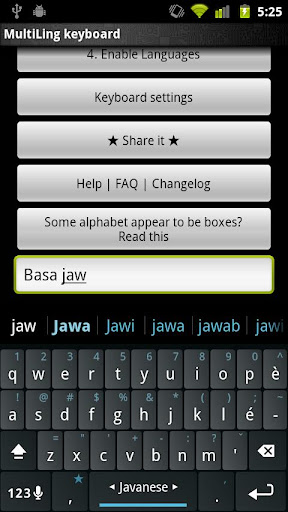 Javanese Keyboard plugin