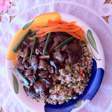 Asian Spiced Chicken Livers With Lemon Grass and Ramps