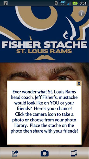 【免費運動App】St. Louis Rams Fisher Stache-APP點子