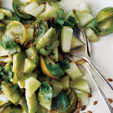 Green Tomato and Honeydew Melon Salad