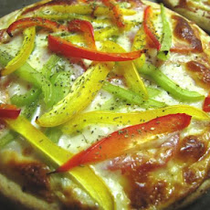 Three-Pepper Pizza