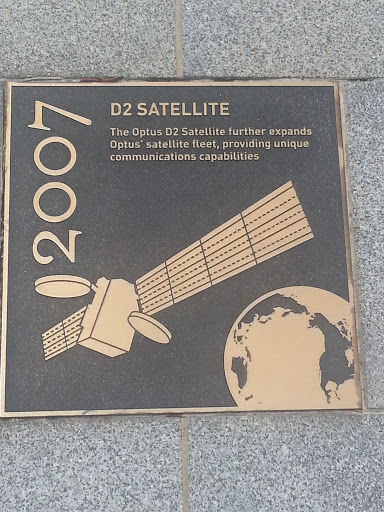 Optus D2 Satellite Plaque