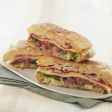 Pressed Italian Sandwich with Pesto