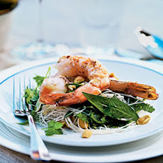 Tiger Prawn, Noodle, and Herb Salad