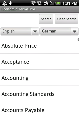 Dictionary of Economic Terms+