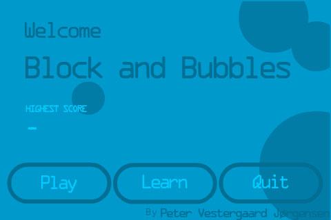 Blocks and Bubbles