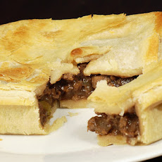 Kreatopita (Greek Meat Pie Using Phyllo Pastry)