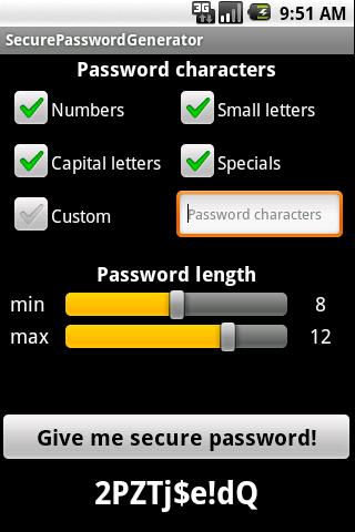 Secure Password Generator