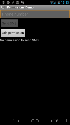 Add Permissions Demo