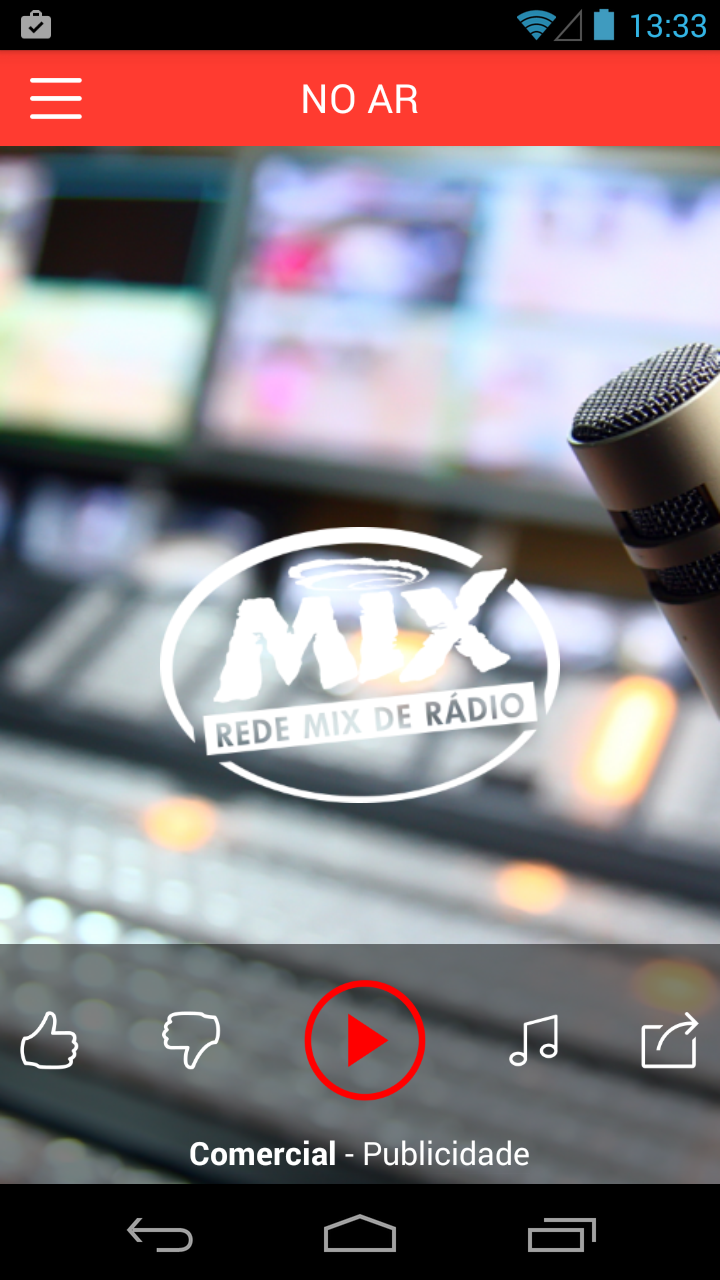 Android application Rádio Mix screenshort