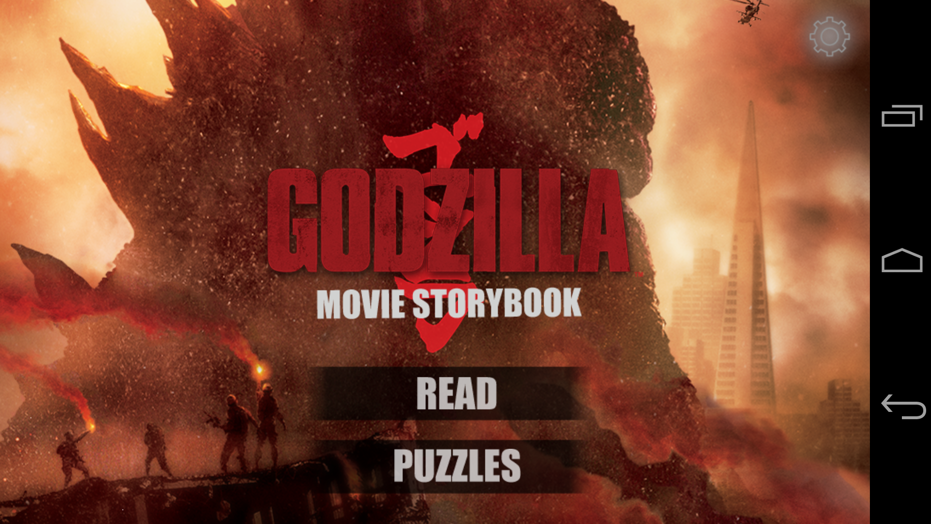 Android application Godzilla™ - Movie Storybook screenshort