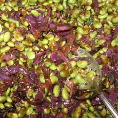 Edamame Salad with Red Cabbage