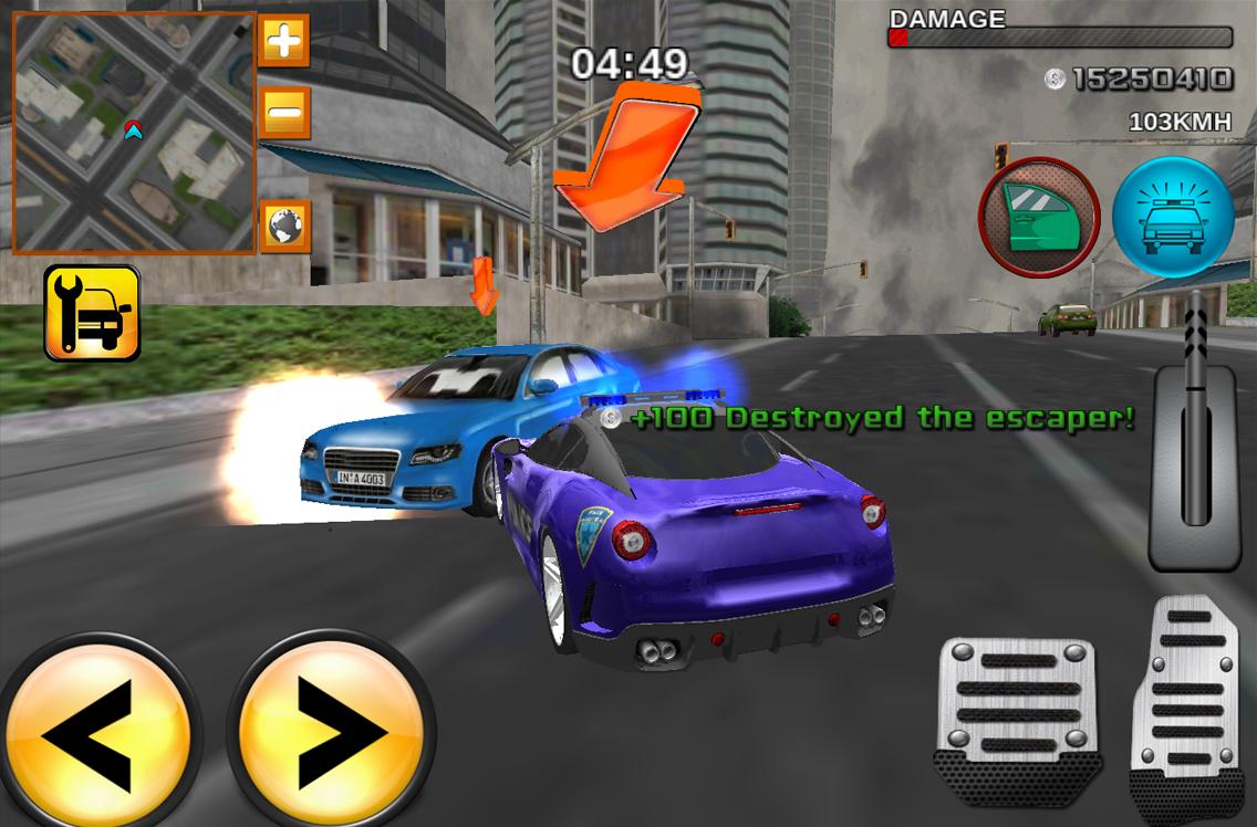 Android application Crime City Real Police Driver screenshort