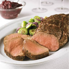 Beef Tenderloin With Easy Cranberry Balsamic Sauce