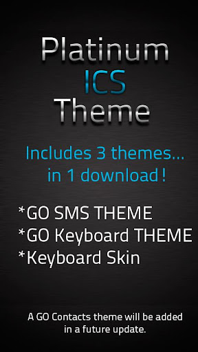 GO SMS ICS Platinum Theme