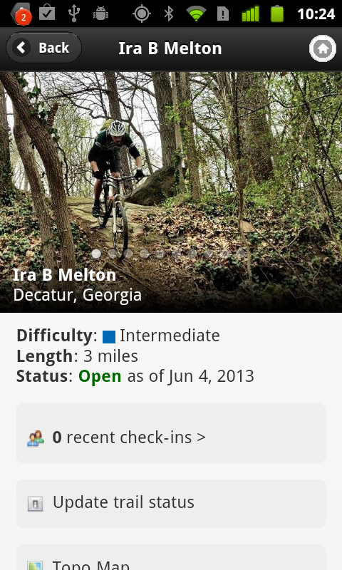 Android application Singletracks Topo: MTB Trails screenshort