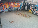Graffiti Bij Basketbalveld. 
